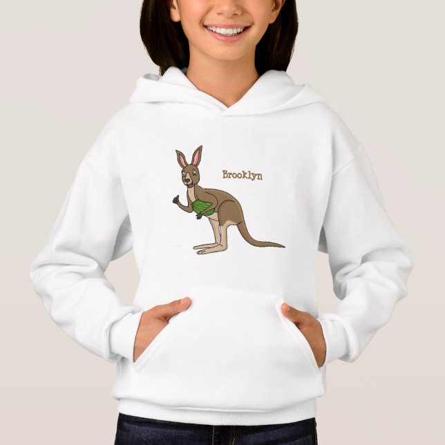 Óptica ilustração de canguru australiano feliz (Frente)