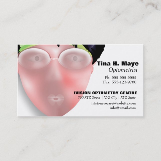 Optometria Optometria Eyecare Cartão de visita (Frente)