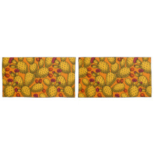 Opuntia florescente em amarelo