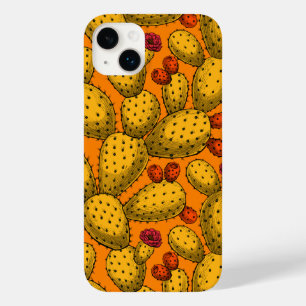 Opuntia florescente em amarelo
