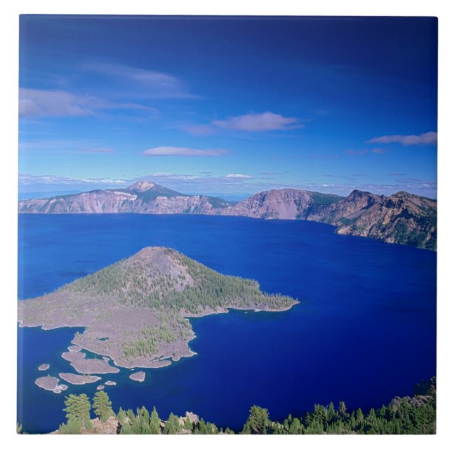 OR, Parque Nacional Crater Lake, Ilha Wizard e Cra (Frente)
