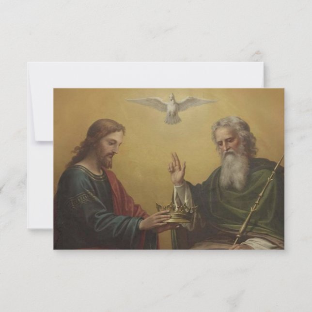 Oração ao Cartão de Oração Santa Trindade (Frente)