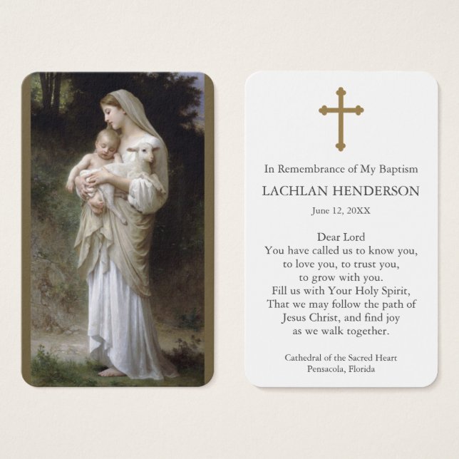 Oração Batismo | Inocência (Frente & Verso)