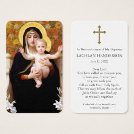 Oração Batismo | Madona dos lírios