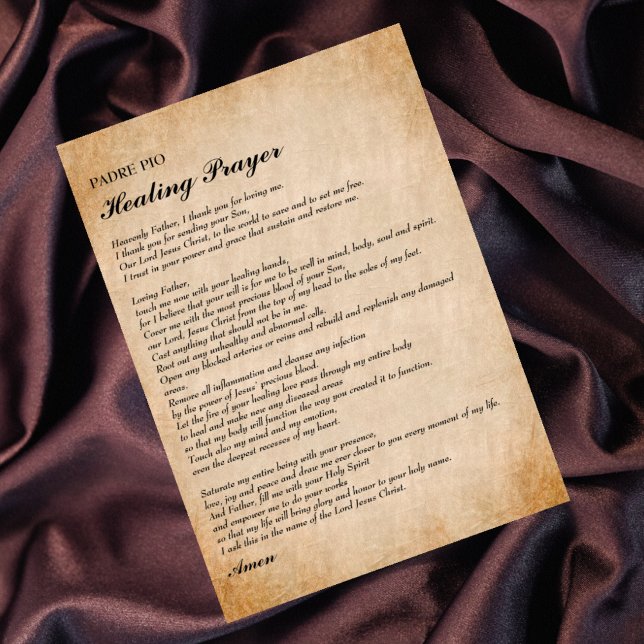 Oração de cura poderosa por placa plana Pio de Pad (Criador carregado)