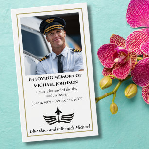 Oração de Foto de Funeral para Piloto Aviação Mode