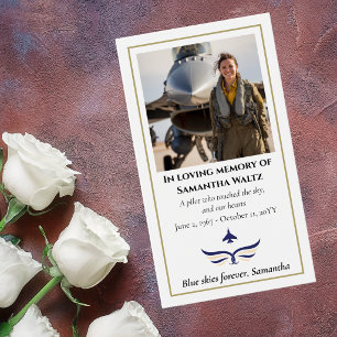 Oração de Foto de Funeral para Piloto Aviação Mode