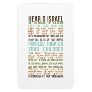 Oração de Shema no ímã inglês