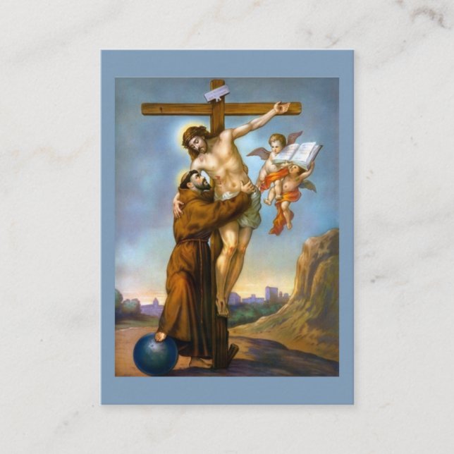 Oração de St Francis de cartões santamente de (Frente)