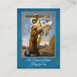 Oração de St Francis de cartões santamente de