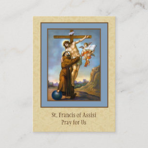 Oração de St Francis de cartões santamente de