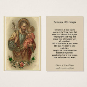 Oração de St Joseph Jesus Memorare