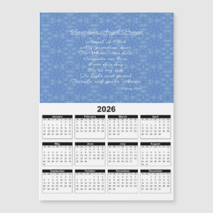 Oração do Anjo da Guarda Calendário Azul 2026