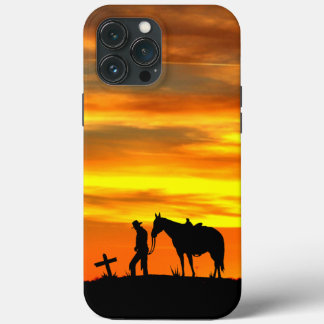 Oração do Cowboy Silhouette com capas de iphone Su