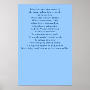Oração do poster de St Francis