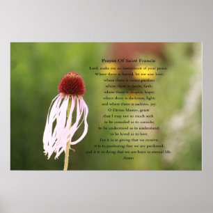 Oração do Santo Francis Poster