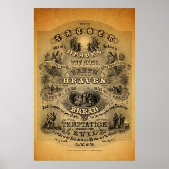 Oração do Senhor Poster 4 (Frente)