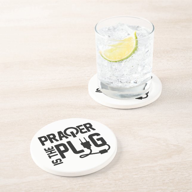 Oração é a Porta copos de Plug Sandstone (Lateral)