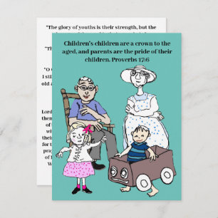 Oração e escritura para os avós