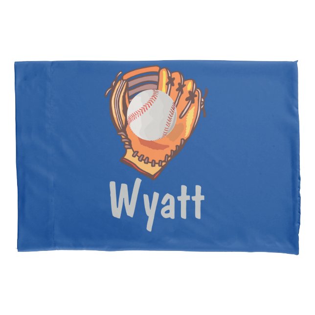 Oração em tempo de baseball azul personalizada (Frente)