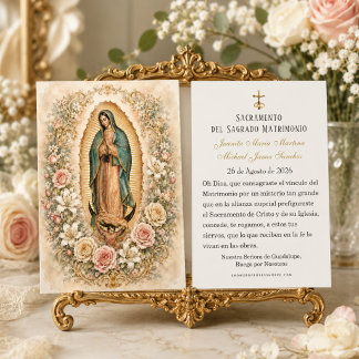 Oração Floral do Casamento Espanhol de Guadalupe