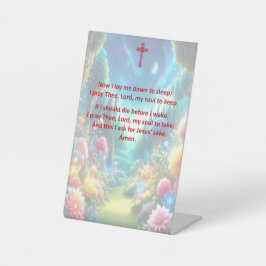 Oração Infantil na Hora de Dormir em um Sinal de P