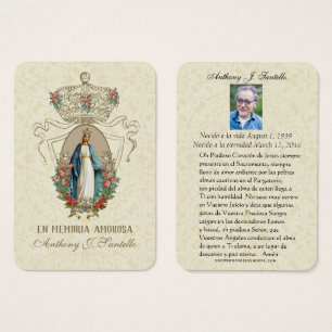 Oração Memorial da Virgem Católica Espanhola