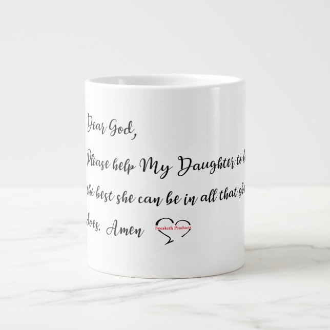 Oração Para Minha Filha De Mata De Café, Xícara De (Frente)