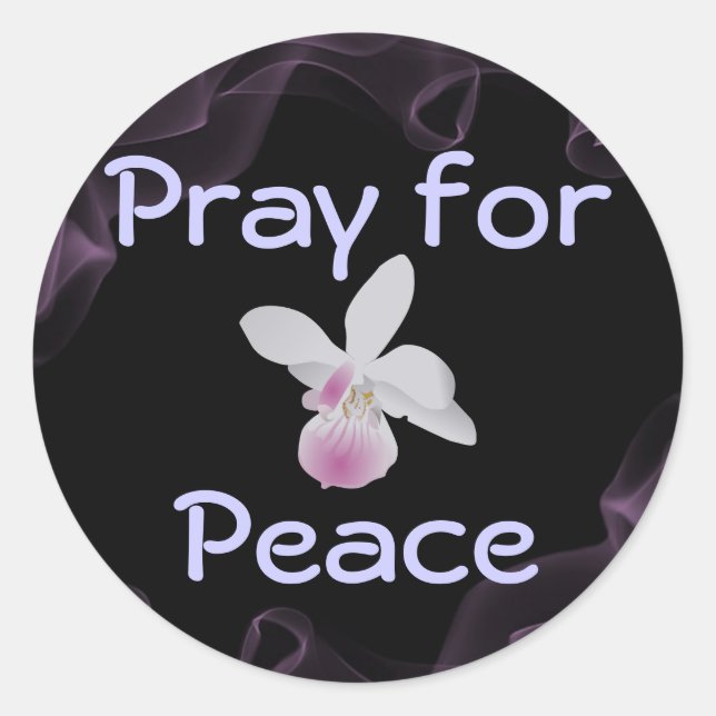oração pelos adesivos de paz (Frente)
