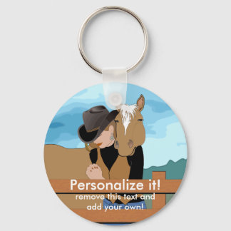 Oração Personalizada de CHAVEIRO de Cowgirl