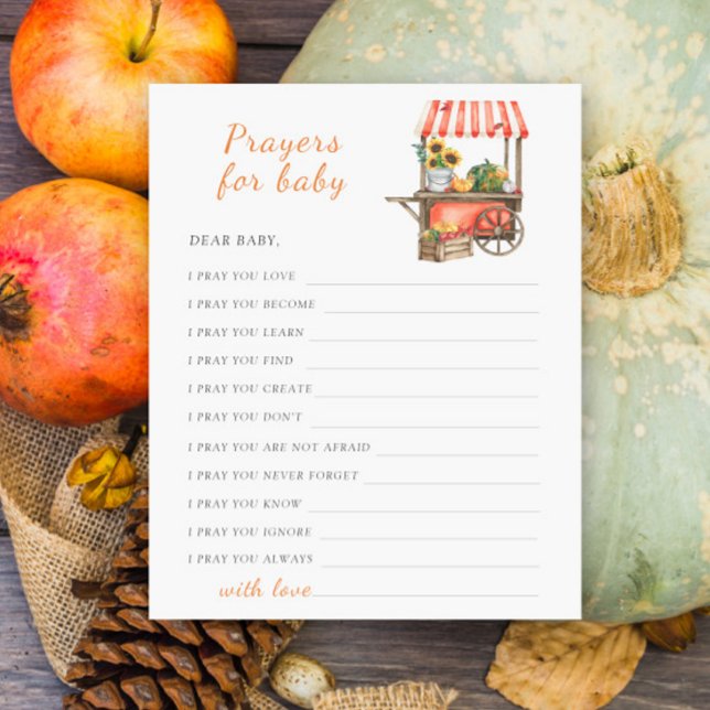 Orações de chá de fraldas de abóbora para bebê (Criador carregado)