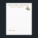 Orações de Conselheiros Cristãos Católicos para Ca<br><div class="desc">Compartilhe suas preces,  conselhos e desejos favoritos com a nova noiva e noiva com nossa adorável papelaria de casamento com uma cruz de ouro e anéis de casamento. Todo texto e fontes podem ser modificados.</div>