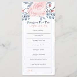 Orações para Bebê, Chá de fraldas, Azul, Rosa