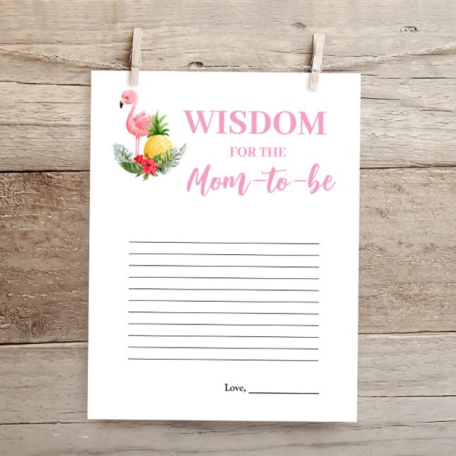 Orações Tropicais de Flamingo por Cartão de Chá de (Criador carregado)