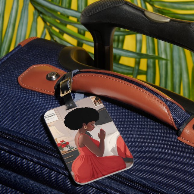 Oradora Etiqueta de Bagagem Acrílica (Frente Insitu 1)