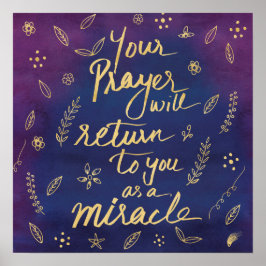 Oradora Faith Esperança Afirmação Milagrosa Poster