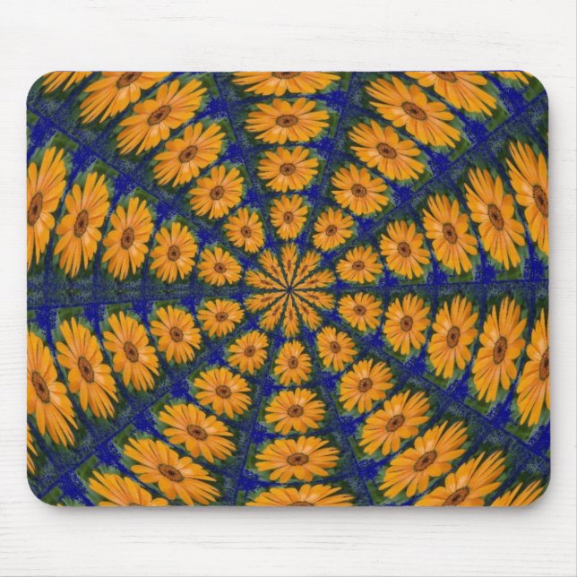 Orange African Daisy Mousepad (Frente)