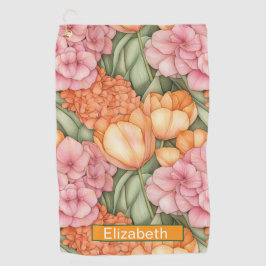 Orange and Pink Tulip Flowers Personalized