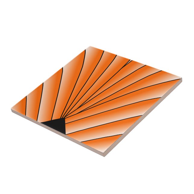 Orange Art Deco Design (Lateral)