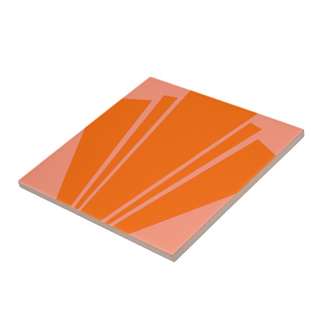 Orange Art Deco Design (Lateral)
