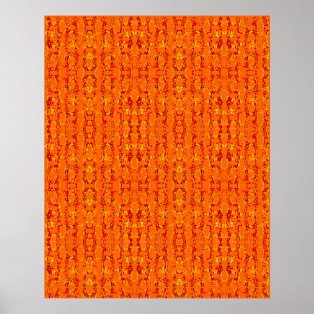 Orange Aztek Poster (Frente)