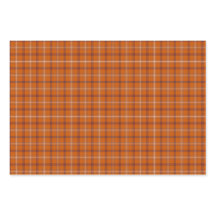 Orange Burgundy White Plaid Classic