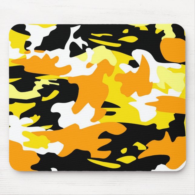 Orange Camo Mousepad (Frente)