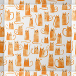 Orange Cat<br><div class="desc">Gatos de gengibre laranja,  de cor aquosa. Arte original de Nic Squirrell. Perfeito para amantes de os animais.</div>