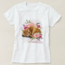 Orange Cat Mãe Bonito Presente Para Sua Camiseta