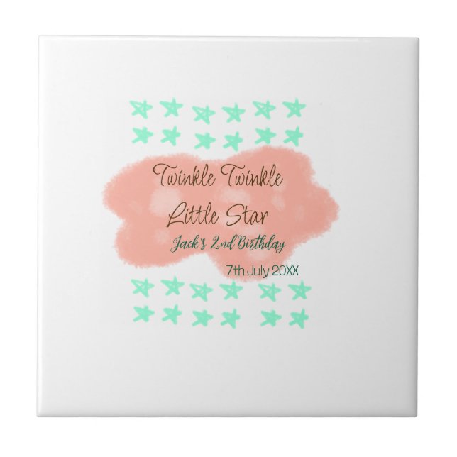 Orange clouds twinkle twinkle little stars green  (Frente)