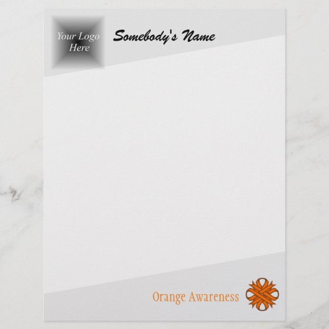 Orange Clover Ribbon por Kenneth Yoncich (Frente)