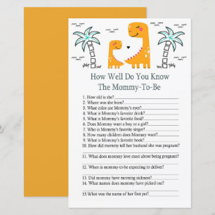 Orange Dino Como você conhece bem o jogo de chá 