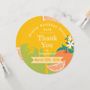 Orange Fruthday - Obrigado