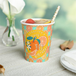 Orange Fruthday Teal Blue